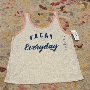 Roxy Pink and Gray Tank Top